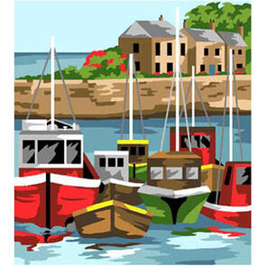 Anchor Royal Paris Canvas: Tapestry Tranquil Harbour