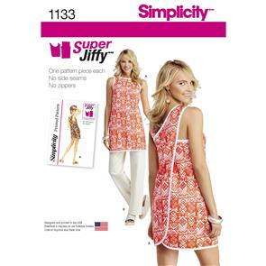 Simplicity Pattern 1133 Women's Super Jiffy Tunic and Trousers