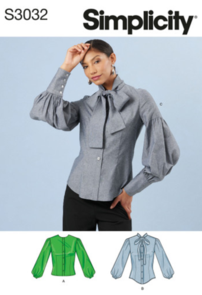 Simplicity Sewing Pattern Misses' Blouses S3032