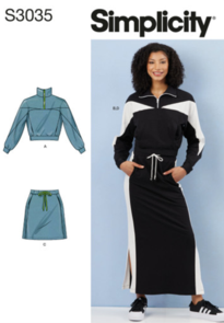 Simplicity Sewing Pattern Misses' Knit Tops and Skirts