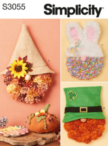 Simplicity Sewing Pattern Seasonal Gnome Wall Hangings S3055