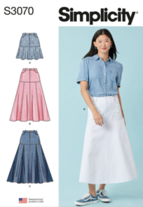 Simplicity Sewing Pattern Misses' Skirts S3070