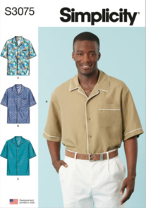 Simplicity Sewing Pattern Men's Shirts S3075