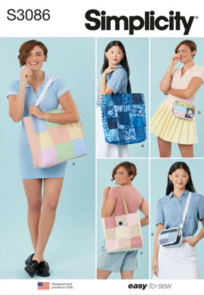 Simplicity Sewing Pattern Bags S3086