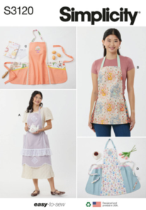 Simplicity Sewing Pattern Misses' Apron in Two Lengths S3120