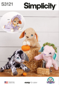 Simplicity Sewing Pattern Baby Goat Plushy and Accessories by Carla Reiss S3121