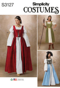 Simplicity Sewing Pattern Misses' Fantasy Costumes S3127
