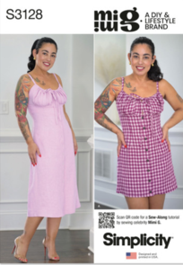 Simplicity Sewing Pattern Misses' Dress in Two Lengths by Mimi G Style S3128