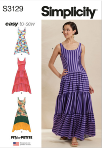 Simplicity Sewing Pattern Misses' Dresses with Petite Lines S3129