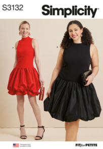 Simplicity Sewing Pattern Misses' and Women's Dress in Two Lengths with Petite Lines S3132