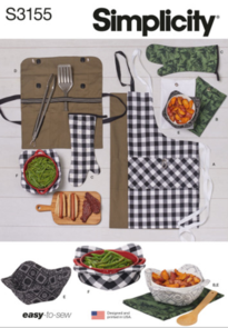 Simplicity Sewing Pattern Outdoor Grill and Picnic Accessories S3155