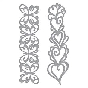 Spellbinders Shapeabilities Dies - Hearts & Butterflies Borders