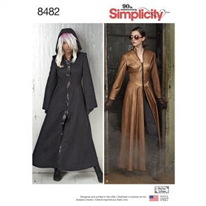 Simplicity Pattern 8482 Misses' Costume Coats
