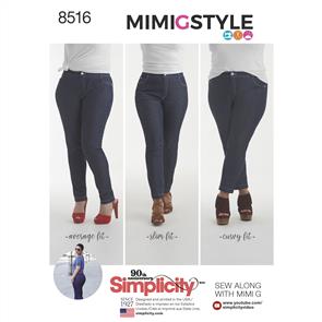 Simplicity Pattern 8516 Misses' Mimi G Skinny Jeans
