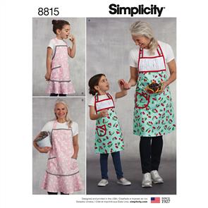 Simplicity Pattern 8815 Child's and Misses' Apron