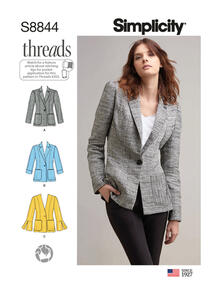 Simplicity Sewing Pattern Misses'/Miss Petite Unlined Blazer