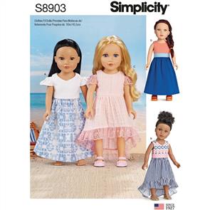 Simplicity Pattern S8903 18" Doll Clothes
