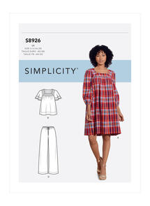 Simplicity Sewing Pattern Misses' Dress, Tops, and Pants