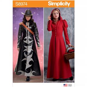 Simplicity Pattern 8974 Misses' Cosplay Coat Costume