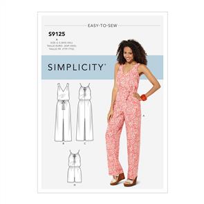 Simplicity Pattern 9125 Misses' Dresses & Jumpsuits