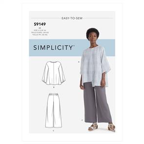 Simplicity Pattern 9149 Misses' Tops & Pants