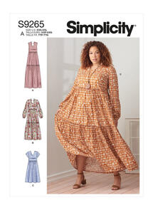 Simplicity Sewing Pattern Misses' & Women's Tiered Dresses