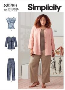 Simplicity Sewing Pattern Women's Jacket, Knit Top & Pants