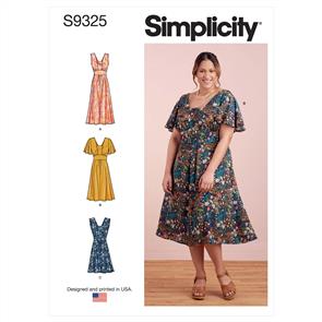 Simplicity Pattern 9325 Misses' & Women's Dress