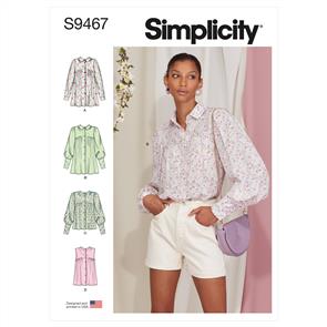 Simplicity Pattern 9467 Misses' Tops