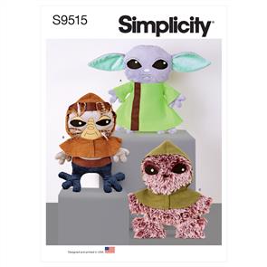Simplicity Pattern 9515 18" Plush Aliens