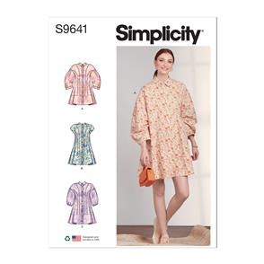 Simplicity Pattern 9641 Misses' Button Down Dress