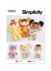 Simplicity Plush Dolls