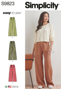 Simplicity Sewing Pattern Misses' Pants S9823