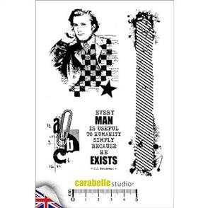 Carabelle Studio Rubber Stamps - Mens 4/Pkg