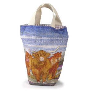 Emma Ball Highland Coos, Small Bucket Bag