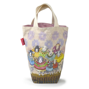 Emma Ball Sheep in Sweaters, Small Bucket Bag