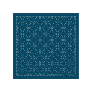 Olympus Sashiko sampler Traditional Design Kaku-shippo Navy