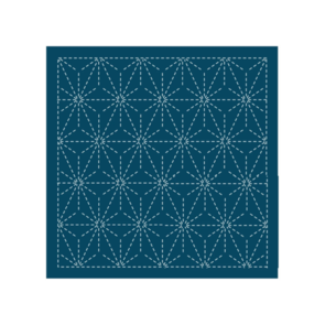 Olympus Sashiko sampler Traditional Design Asa-no-ha Navy