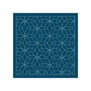Olympus Sashiko sampler Traditional Design Hana-zashi Navy