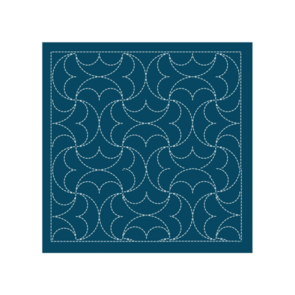 Olympus Sashiko Sampler Hangetsu-tsunagi Navy