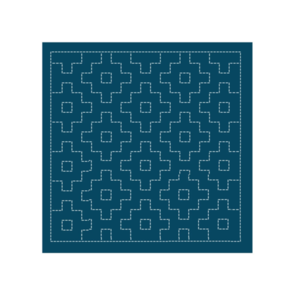 Olympus Sashiko Sampler Kaki-no-hana Navy