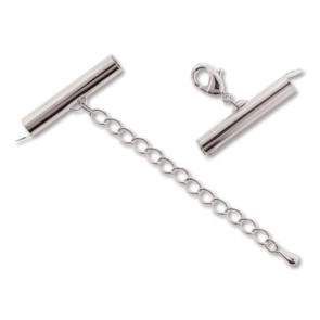 The Beadsmith Sliver Slide Connector W/extension Clasp - 25x5mm (10 Pcs)