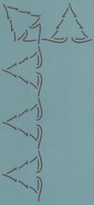 The Stencil Company Quilting Stencil : Pine Tree Border 3"