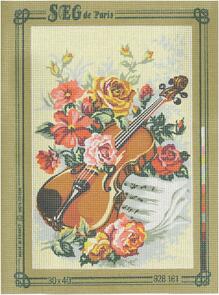 SEG De Paris Tapestry Canvas 30X40 Violin