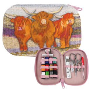 Emma Ball Highland Coos Sewing Set