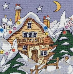 Michael Powell Chalet Cross-Stitch Chart