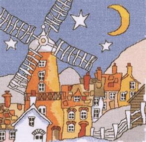 Michael Powell Windmill Cross-Stitch Chart