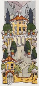 Michael Powell Tuscan Gardens II Cross-Stitch Chart