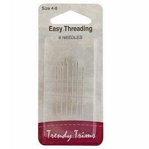 Trendy Trims Easy Thread Needles - 4-8