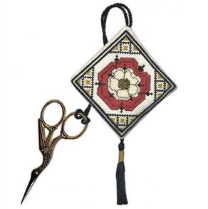 Textile Heritage Cross Stitch Kit Scissor Keep - Tudor Rose